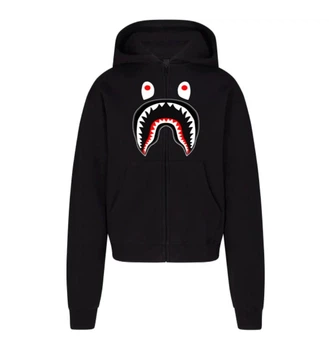 Чоловічий зіп-худі Bape Чорний Розмір L (ZPHOD37)