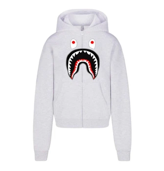 Чоловічий зіп-худі Bape Сірий Розмір XS (ZPHOD38)