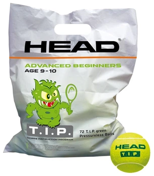 М'ячі для тенісу HEAD ( 578280 ) 72B HEAD TIP green - Polybag - 6DZ 2020 (72489782807)