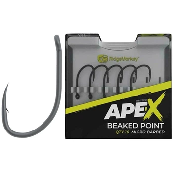 Гачок короповий RidgeMonkey Ape-X Beaked Point з борідкою #4 (25 шт./пач.)