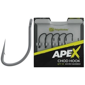 Гачок короповий RidgeMonkey Ape-X Chod з борідкою #6 (10 шт./пач.)