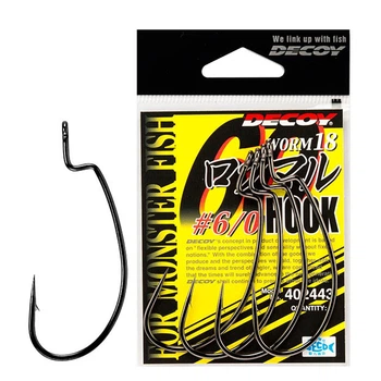 Крючок Decoy Worm18 6/0 4 шт/уп