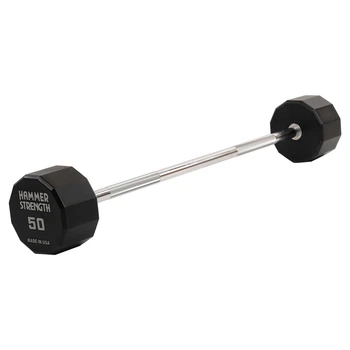 Штанга неразборная с фиксированным весом прямая PEV HAMMER STRENGHT TA-9979-50 50кг