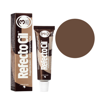 RefectoCil № 3 Natural Brown - краска для бровей и ресниц (натуральная коричневая), 15 мл