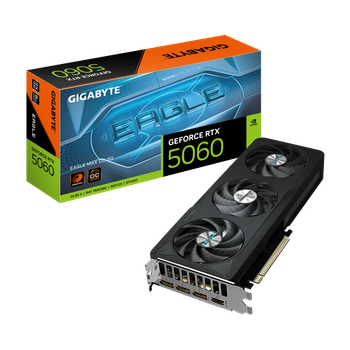 Видеокарта RTX 5060 8GB GDDR7 Eagle Max OC Gigabyte (GV-N5060EAGLEMAX OC-8GD)