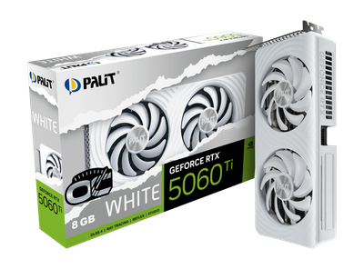 Видеокарта RTX 5060 Ti 8GB GDDR7 White OC Palit (NE7506TU19P1-GB2062M)