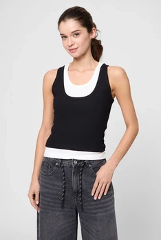 Жіноча чорна майка PRPY L PWTOPGOK0019