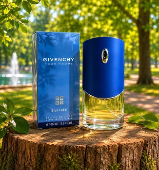 Парфуми Pour Homme Blue Label 100 мл чоловічі деревно-пряний шлейф з бергамотом кедром та ветиверними акордами