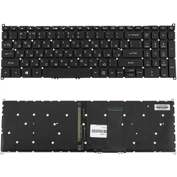 Клавиатура для ноутбука ACER (AS: A317-53) rus, черный, без фрейма, подсветка клавиш
