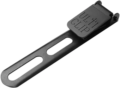 Клипса для ножа Ulticlip Slim 3.3 стальная узкая 1,5 см для одежды с винтами и прокладками