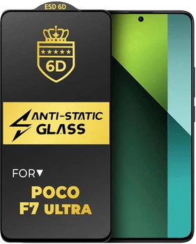 Защитное стекло 6D Anti-Static Poco F7 Ultra Glass Shield (44731)
