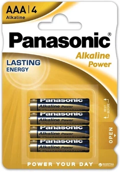 Батарейка Alkaline Power PANASONIC LR03REB/4BPR 4 шт Різнокольоровий shop (5410853033011)