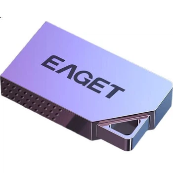Флеш-накопичувач EAGET 128 ГБ USB 2.0 U8M металевий міні-водонепроникний портативний креативний персоналізований автомобільний USB-накопичувач для навчання, офісу, торгів, мобільних пристроїв великої ємності сріблястого кольору