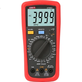 Цифровий мультиметр UNI-T UT39A+, ручний регульований діапазон, багатофункціональний побутовий вимірювач, опір, ємність, напруга, амперметр