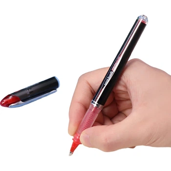 Високотехнологічна кулькова ручка Uni Mitsubishi UB-205, рідкий тип прямого напилення, ручка для підпису Space Anti Pressure 0,5 мм, ручка для студентських іспитів, чорнило, що не протікає, синьо-чорний колір, упаковка з 12 штук