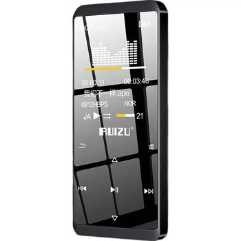 Ruizu D02 16GB Черный MP3/MP4 плеер, спортивный мини-портативный студенческий музыкальный плеер MP5 с Bluetooth-динамиком для чтения романов, прослушивания английского языка и чтения электронных книг