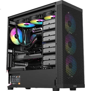 Корпус PADO F20 EATX черный с 12 отсеками для HDD и 2 для SSD, для сервера и рабочей станции