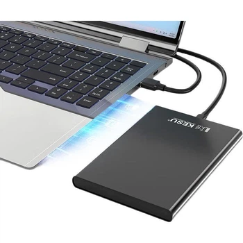 Портативний жорсткий диск KESU 1 ТБ USB 3.0 великої ємності зовнішній механічний жорсткий диск масивне сховище для ноутбука та смартфона підключення 2,5-дюймовий сімейний та офісний