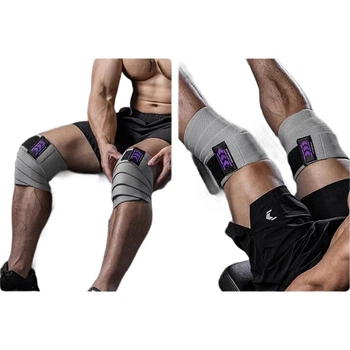 Бандаж на коліно FITTER GEAR еластичний для важкої атлетики та присідань