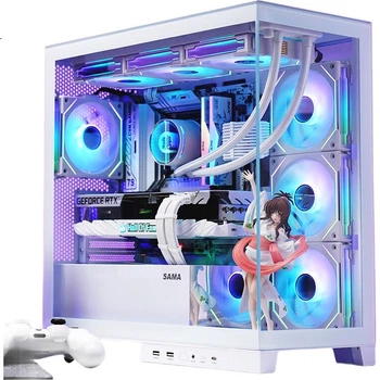 Корпус SAMA New Mirror World Matx Seaside White
