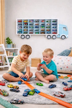 Полиця Вантажівка блакитна для 35 Hot Wheels (hw35-m-bluе)