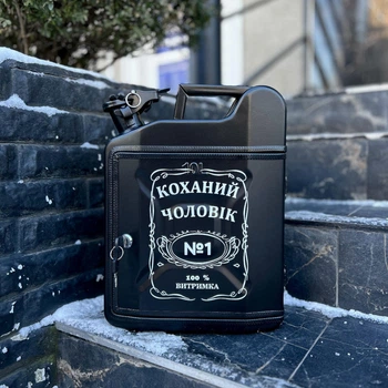 Каністра бар 10 л, Jack Daniel's, чорна з синьою LED підсвіткою, Без алкоголю, AUTO COMFORT
