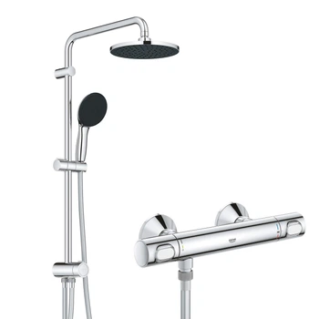 Grohe Precision Flow Термостат для душа + Душевая система Vitalio System 200 Flex (UA202908TR)