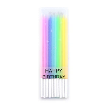 Набор свечей для торта Rainbow candle, 10 шт. (блистер) (9311DSCN)