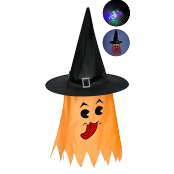 Аксесуари для свята капелюх накидка-привид світло Halloween MK5759