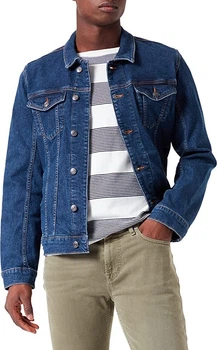 Куртка джинсова denim jacket vintage wash 1033317-10283 Tom Tailor L Темно-синій 1033317-10283 L
