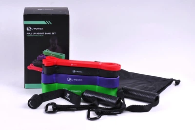 Гумові петлі U-Powex комплект 4 шт ,ручки з карабінами, дверний якір