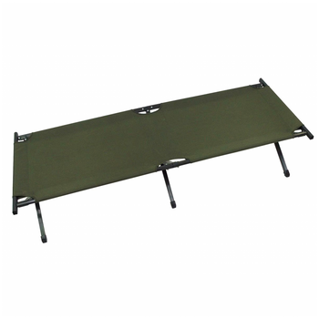 Алюминиевая раскладушка 190x66 см 120 кг для кемпинга MFH US Olive