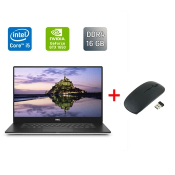 Ігровий ноутбук Dell XPS 15 7590 / 15.6" (1920x1080) IPS / Intel Core i5-9300H (4 (8) ядра по 2.4 - 4.1 GHz) / 16 GB DDR4 / 512 GB SSD / nVidia GeForce GTX 1650, 4 GB GDDR6, 128-bit / HDMI / WebCam / Windows 10 б/в + Подарунок Бездротова миша / USB