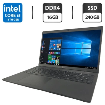 Ультрабук Dell Latitude 3520 / 15.6" (1366x768) TN / Intel Core i5-1135G7 (4 (8) ядра по 2.4 - 4.2 GHz) / 16 GB DDR4 / 240 GB SSD / Intel Iris Xe Graphics / WebCam б/у