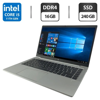 Ультрабук HP EliteBook 840 G8 / 14" (1920x1080) IPS / Intel Core i5-1145G7 (4 (8) ядра по 2.6 - 4.4 GHz) / 16 GB DDR4 / 240 GB SSD / Intel Iris Xe Graphics / WebCam б/в