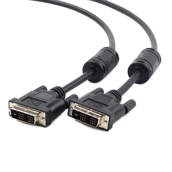 Кабель мультимедійний DVI M to DVI M 5.0m 18+1pin Viewcon (ek22218)