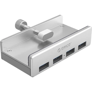 Розширювальний концентратор ORICO USB 3.0, док-станція з алюмінієвого сплаву, що замикається, для ноутбуків MAC, настільних комп'ютерів та моніторів Apple MH4PU