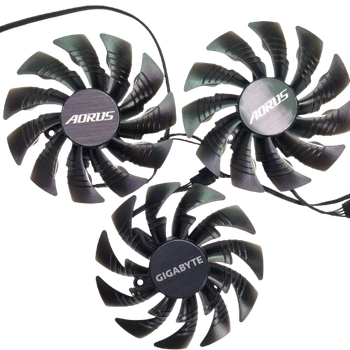 Вентилятор (кулер) Power Logic 32255 для відеокарти Gigabyte Aorus Extreme GTX 1080 / 1080 Ti Комплект 3шт
