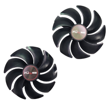 Вентилятор (кулер) FirstD 53872 для відеокарти Sapphire Pulse RX 5500/5600/5700 XT комплект 2шт. (FD10015M12D)