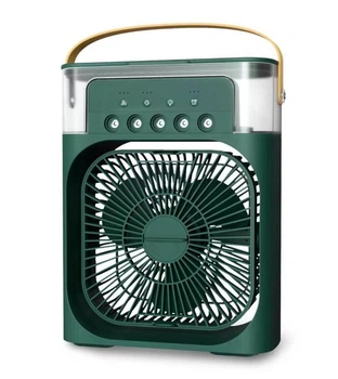 Портативный вентилятор MINI COOLING FAN WK-12 4в1, 600 мл, USB Type-C 20 × 14 см Green