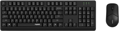 Комплект (клавіатура, миша) бездротовий Rapoo X1500 Black (X1500 black)
