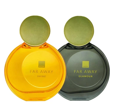 Жіночий парфумерний набір Avon Far Away Shine + Far Away Glamour 50 мл + 50 мл