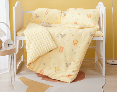 Детское одеяло BEYONDHOME BABY Boyang из хлопка класса А, плюшевое, из чистого хлопка, для весны и осени, теплое одеяло для детского сада, «Королевство львов», 100*120 см.