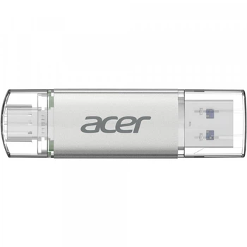 Флеш пам'ять Acer UT300 128GB USB 3.2 Gen1 Dual Drive USB-C USB-A метал Grey (BL.9BWWA.590)