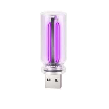 USB-лампа для авто з сенсорним керуванням USBNightlight, фіолетова