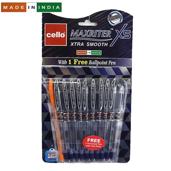 Ручка Cello Maxriter XS синя + додаткова 10 бл. MaxrXS10BL