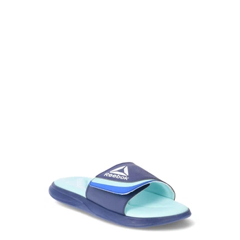 Легкі жіночі шльопанці Reebok Delta Flow Slide, сині/зелені, піна устілка, розмір 39 (устілка 26 см)