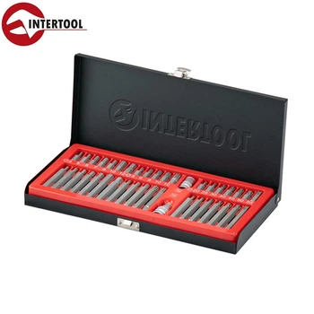 Набор звезд и шестигранников INTERTOOL ET-8040 (40ед., TORX, HEX, SPLINE, Cr-V STORM)