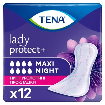 Урологічні прокладки Tena Lady Protect Maxi Night жіночі 12 шт (7322541120966)