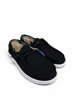 Мокасини Hey Dude Wendy Basic WIDE Black Odyssey (40150-0YF) Чорний Розмір 40 D (US W9 D) 26.5 см